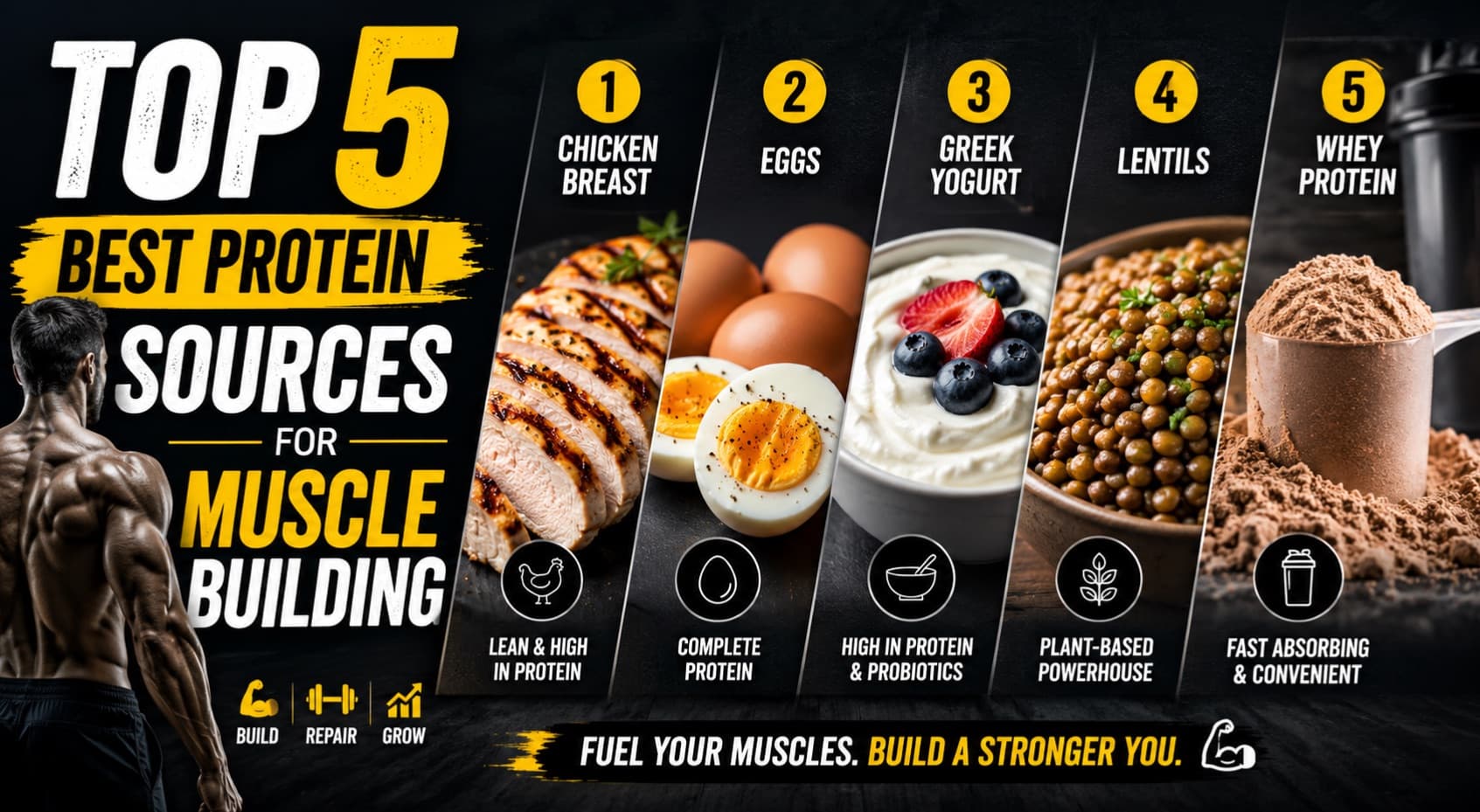 Top 5 Best Indian Protein Sources for Muscle Gain (Beginner's Guide)